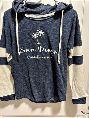 Ragwear USA Small San Diego California Hooded Top Palm Tree